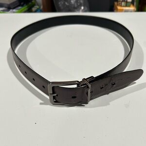 Perry Ellis Men's reversible Black and brown Leather Belt